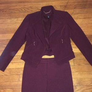 White House Black Market Suit Set in Plum